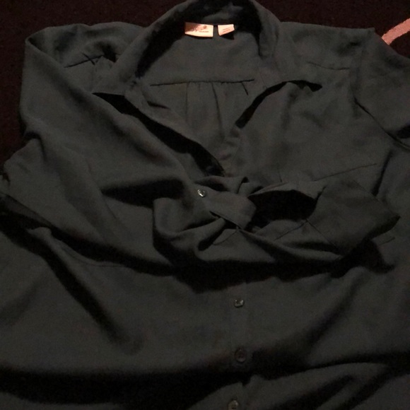 Winter green blouse - Picture 3 of 3